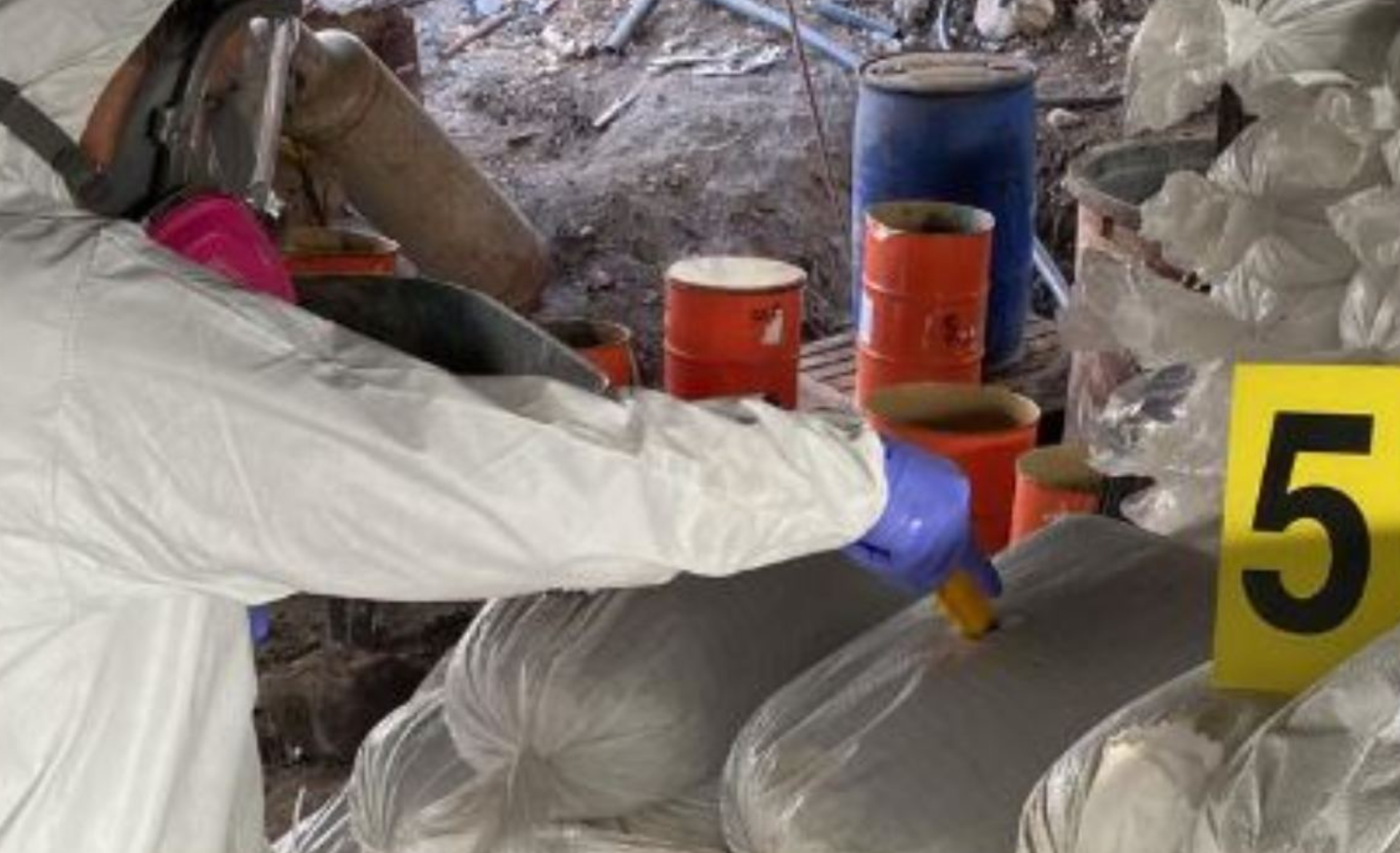 Desmantelan laboratorio de metanfetaminas en Nuevo León